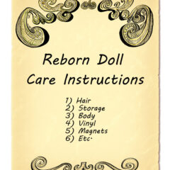 Reborn Doll Care Instructions